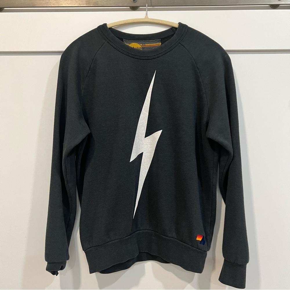 Aviator Nation Bolt Crew Neck Sweatshirt